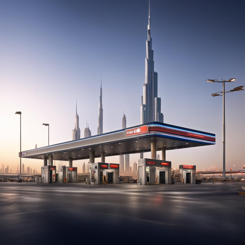 How much is gasoline in Dubai?