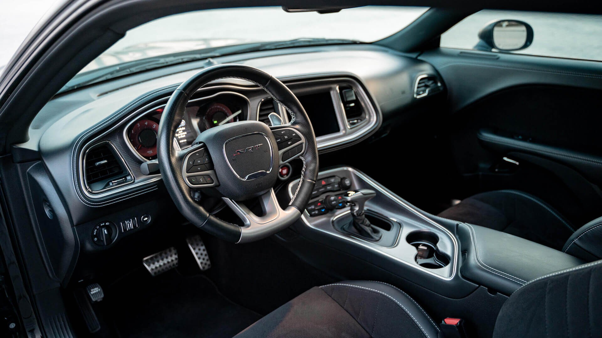 Dodge Challenger Black Hellcat Redeye