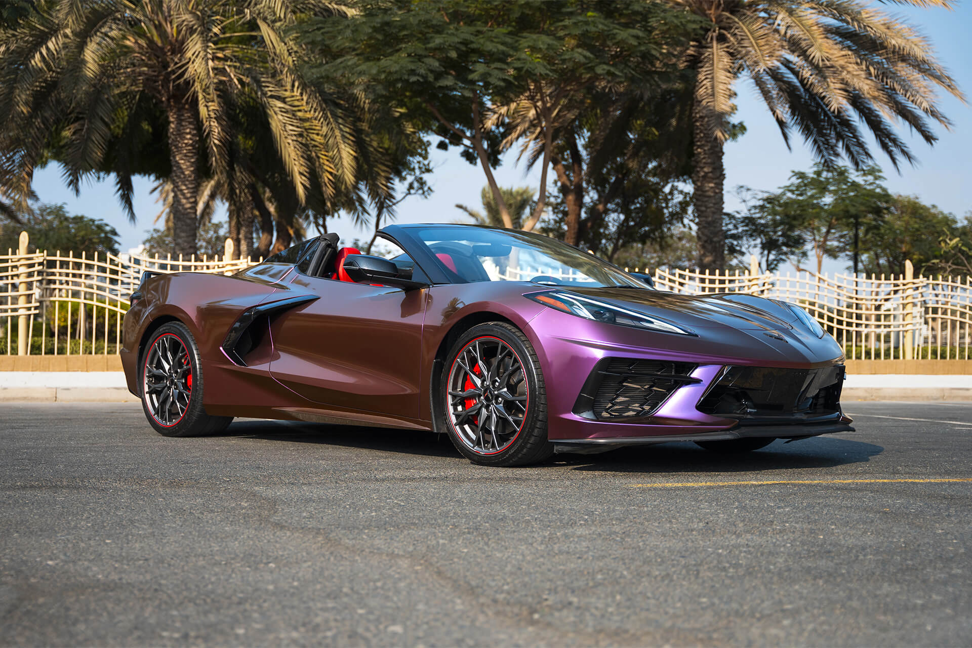 Chevrolet Corvette C8 Stingray Convertible Purple
