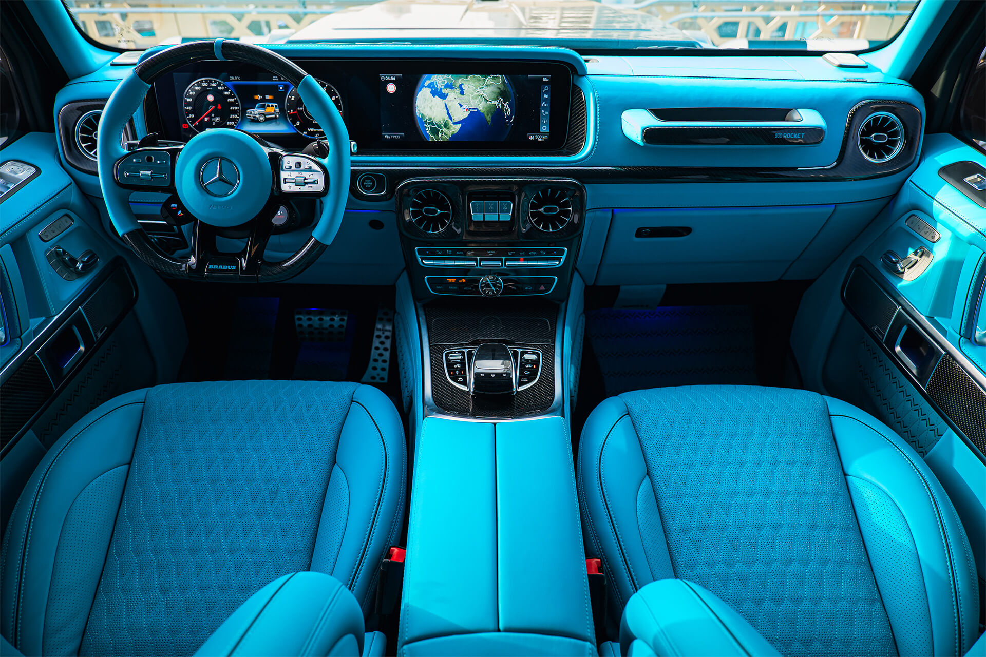 Mercedes G900 Brabus Rocket Turquoise
